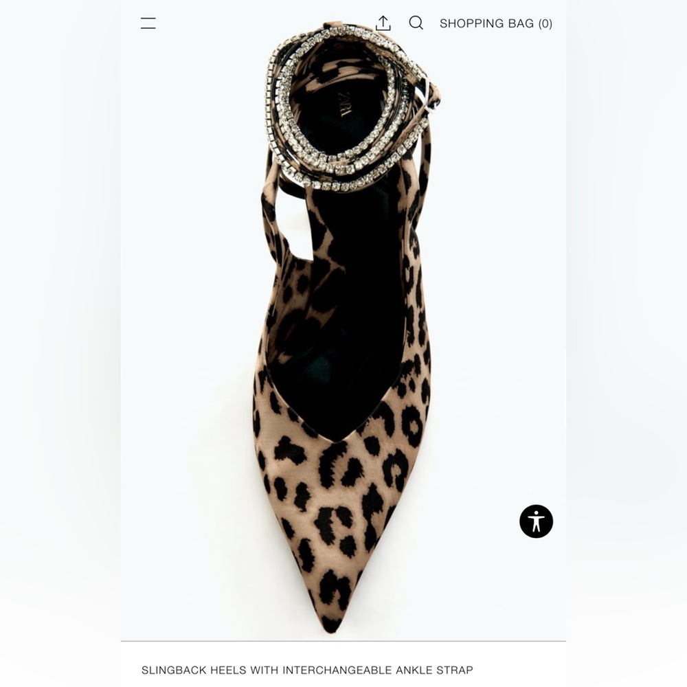 LEOPARD PRINT SLINGBACK HEELS